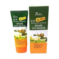 Солнцезащитный крем для лица и тела с улиточным муцином Ekel Snail Sun Block SPF 50/PA+++ 