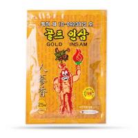 Противовоспалительный обезболивающий пластырь с женьшенем  Korean Gold Insam Pad
