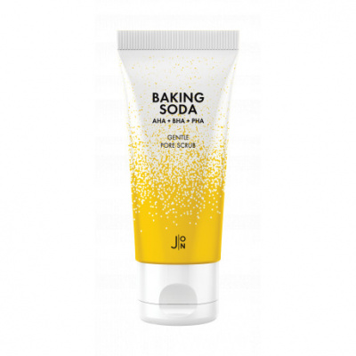 Содовый скраб с 3 типами кислот для глубокого очищения пор кожи лица J:ON Baking Soda Gentle Pore Scrub 50ml 