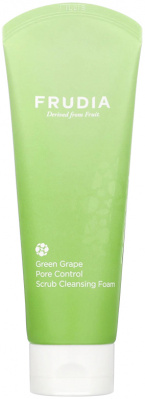 Себорегулирующая скраб-пенка с зеленым виноградом Frudia   Green Grape Pore Control Scrub  145ml