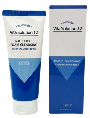 Увлажняющая пенка для умывания Jigott Vita Solution 12 Moisture Foam Cleansing 