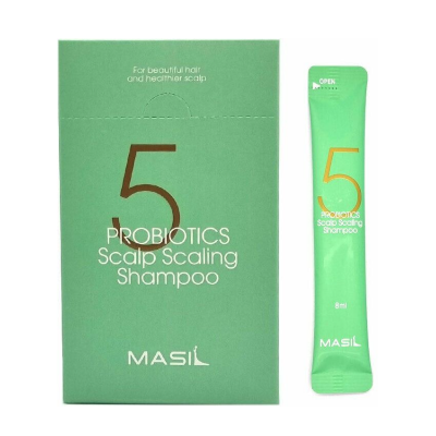 Глубокоочищающий шампунь с пробиотиками Masil 5 Probiotics Scalp Scaling Shampoo 8ml