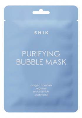 Тканевая пузырьковая маска-пенка для очищения лица Shik Purifying Bubble Mask 